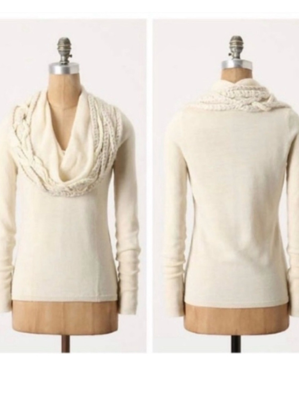Anthro Angel of the North Iced garland sweater